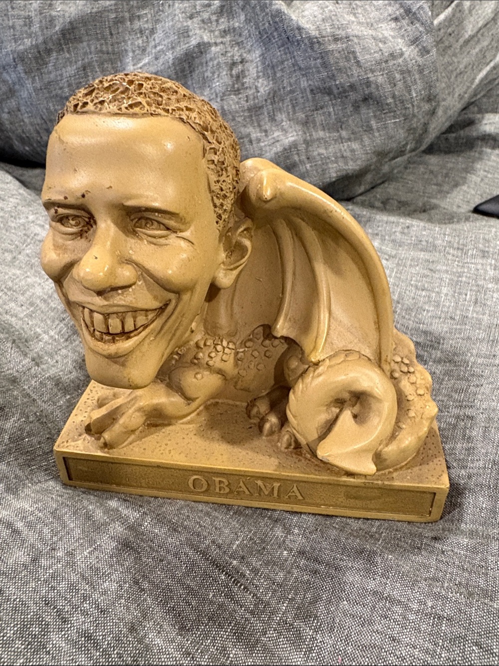 Barack Obama Dragon Meme Statuette From 2008 Collector Gargoyle